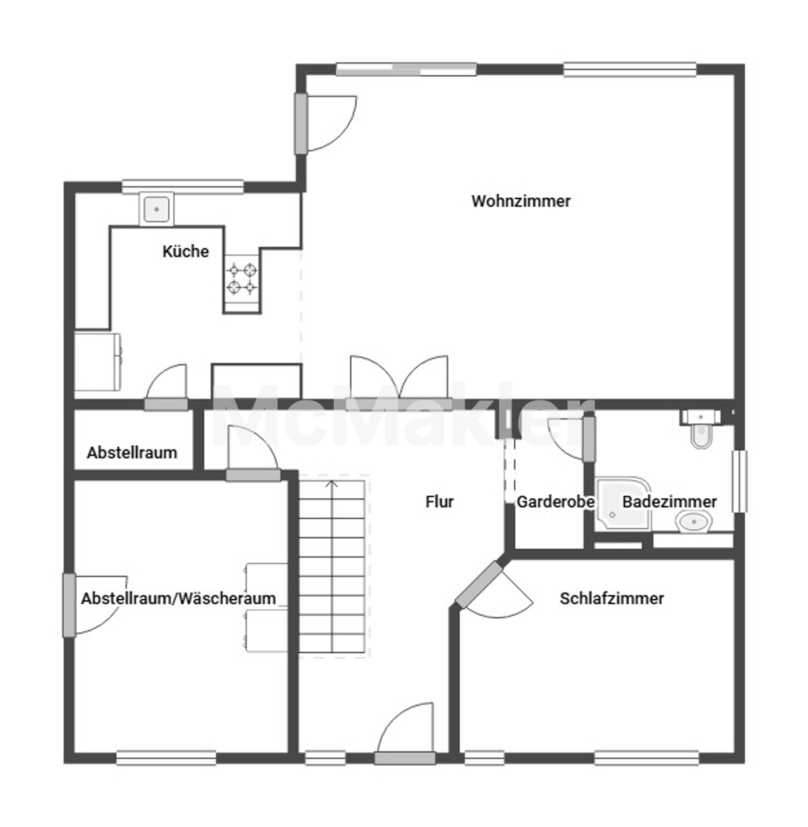 5 Zi. EFH mit gehobener Ausstattung, großem Pool auf großem Grundstück, Neubau 2016 (Brome Zicherie) – Grundriss 1