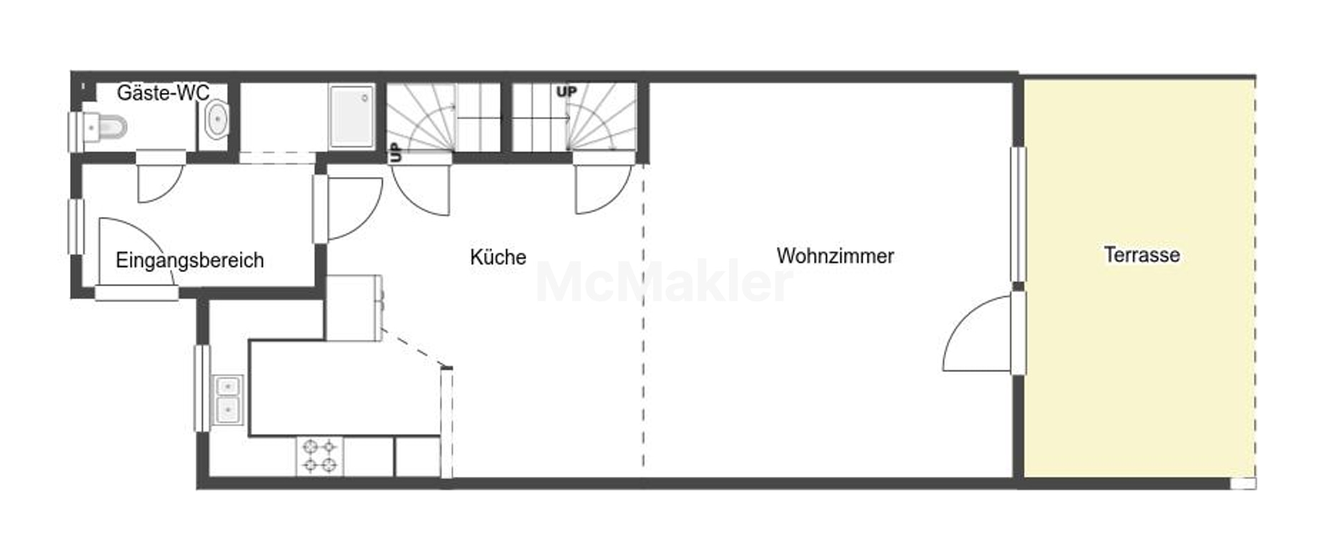 Familienfreundliches Reihenmittelhaus in Hennef-Uckerath – Grundriss 1