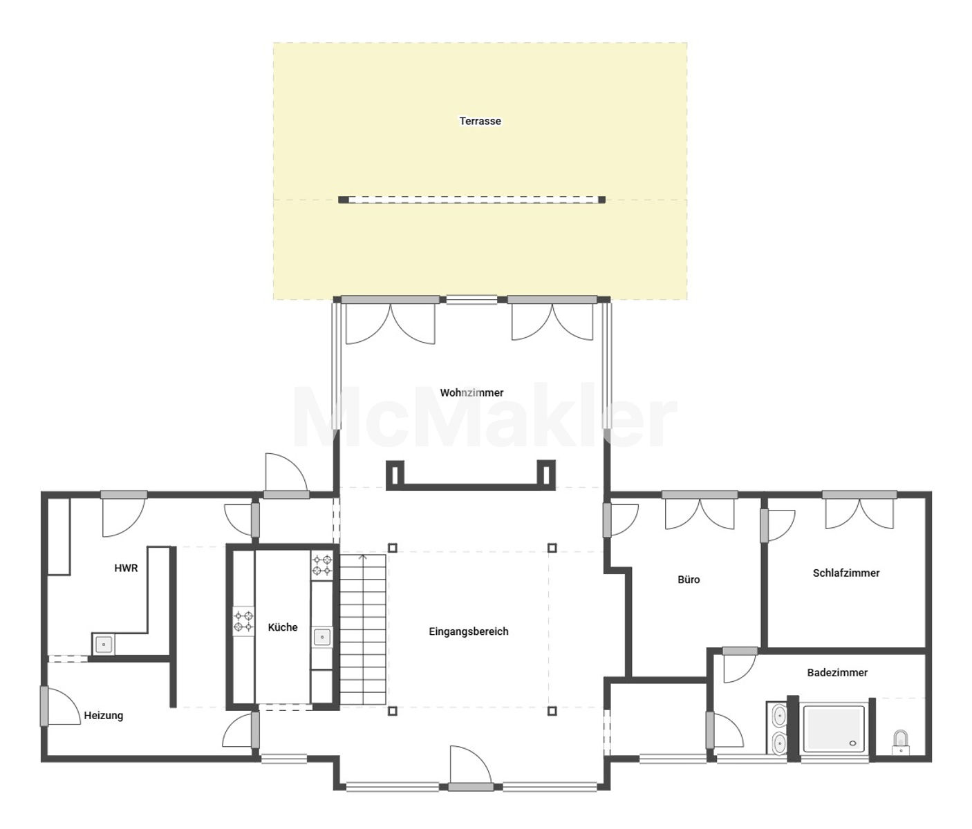 Ein Zuhause, das Maßstäbe setzt Architektur. Natur. Lebensqualität. – Grundriss 1
