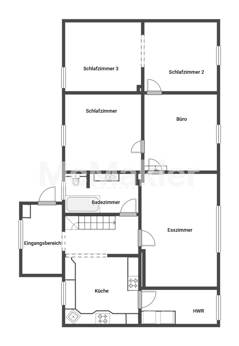 Landluft, Freiheit & Platz für die ganze Familie - Großzügiges Zuhause mit Traumgarten nahe Tribsees – Grundriss 1