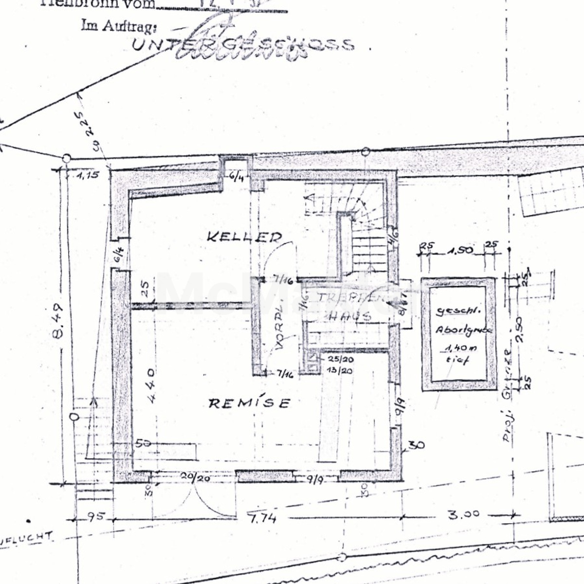 Wohnglück schaffen in Roigheim: EFH mit Terrasse, Loggia und Balkon mit Renovierungsbedarf – Grundriss 1