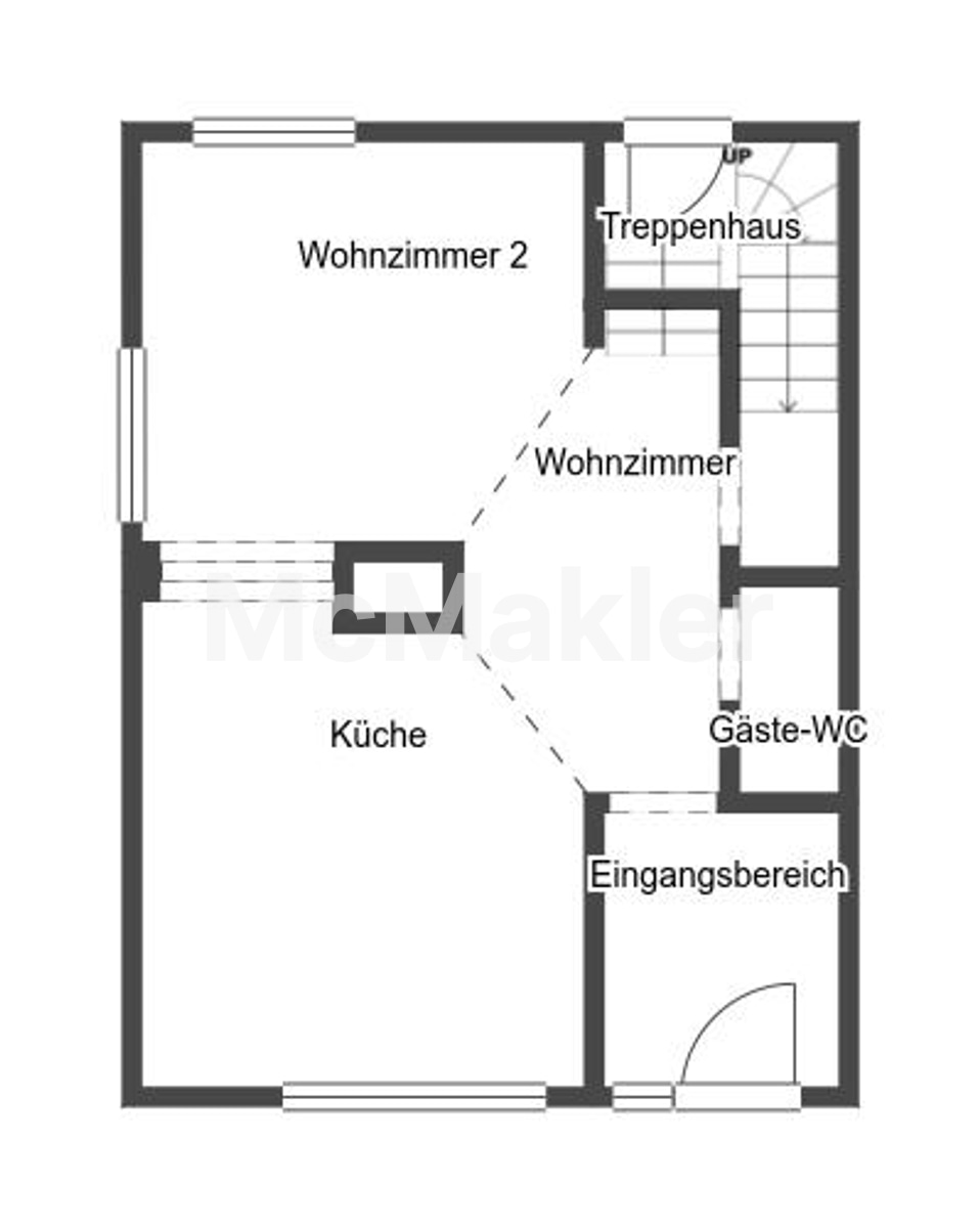 Fast fertig! Sie entscheiden nach Ihren Wünschen – kernsaniertes Reihenendhaus – Grundriss 1