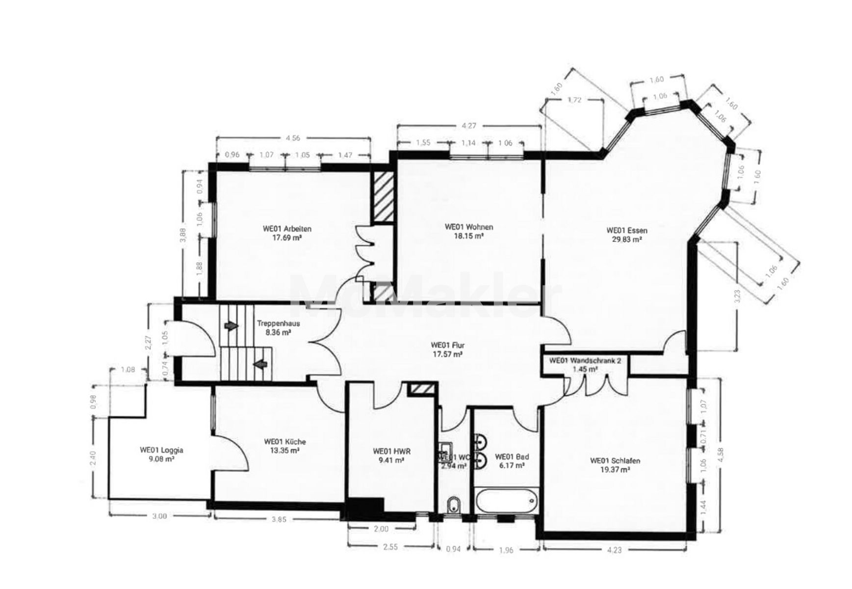 Stilvolle Villa mit Geschichte – Repräsentatives Mehrfamilienhaus in ruhiger Lage von Hainstadt – Grundriss 1