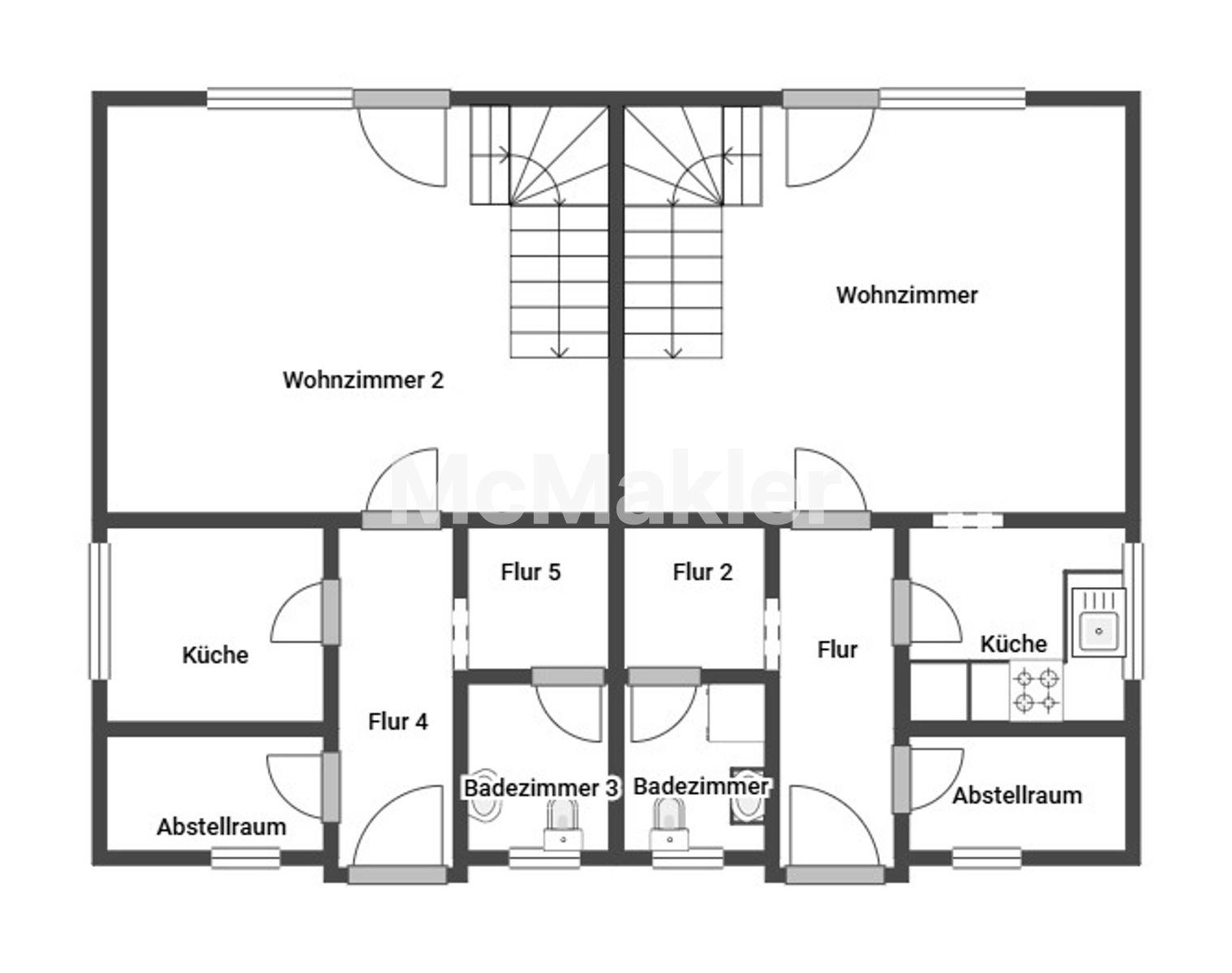 Ein Haus, viele Möglichkeiten: Zweifamilienhaus in ruhiger Lage in Flechtingen – Grundriss 1