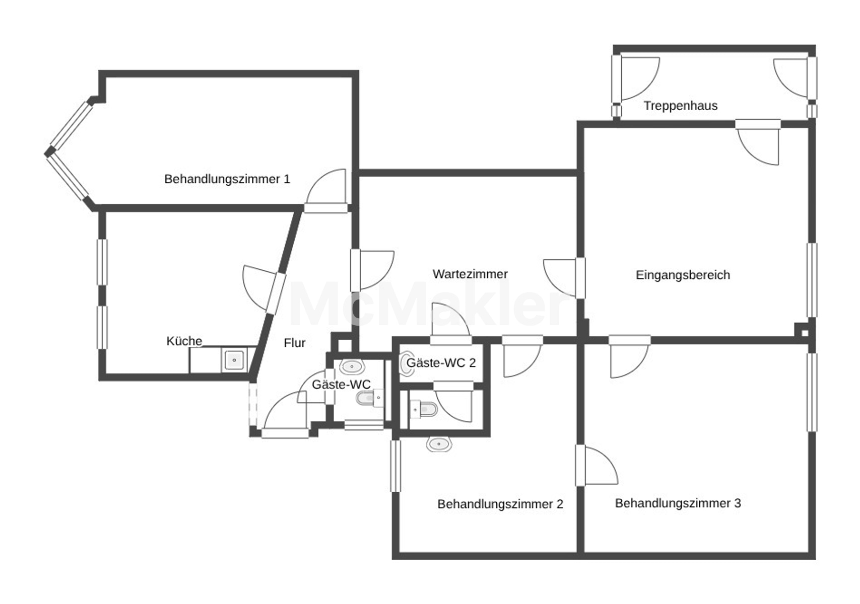 Solide Kapitalanlage: voll vermietetes Wohn-und Geschäftshaus in Calbe (9,79 % Bruttomietrendite) – Grundriss 1