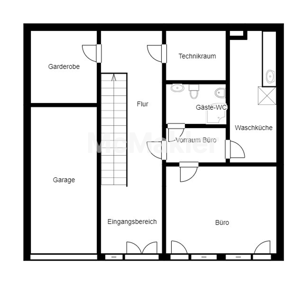 Traumhafte Villa nahe dem Wienerwald: Dieser moderne Wohntraum überzeugt auf allen Ebenen – Grundriss 1