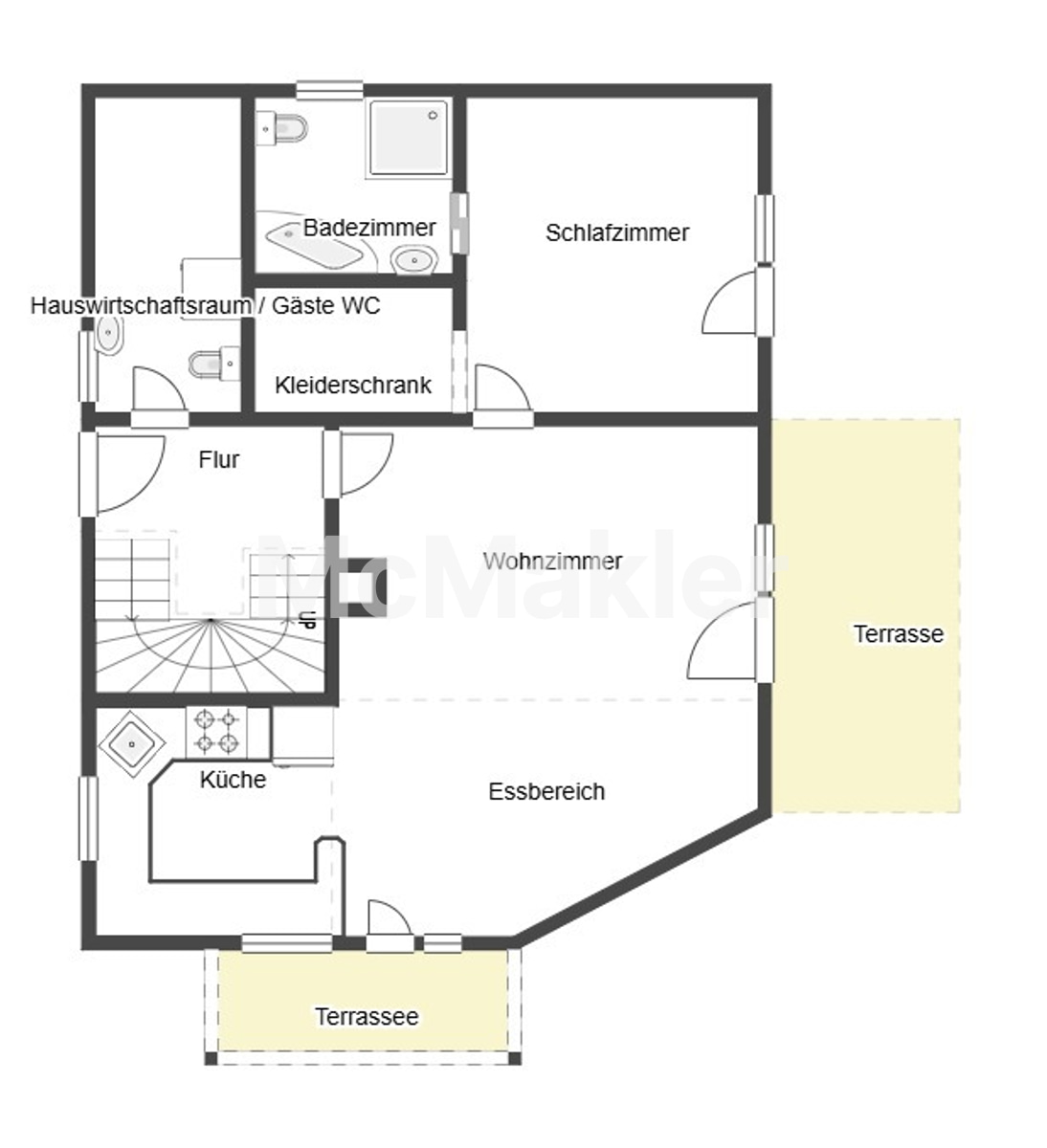 Einziehen & wohlfühlen: Modernes Einfamilienhaus mit traumhaftem Weitblick – Grundriss 1