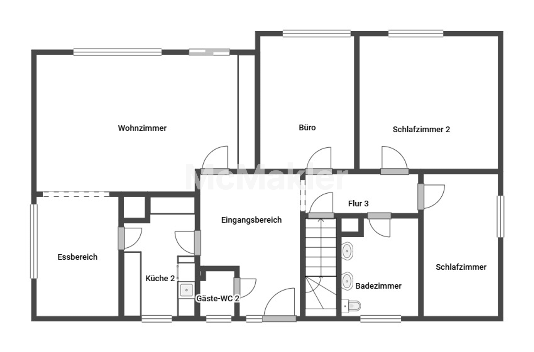 Ein Zuhause zum Wohlfühlen – Ebenerdiges Wohnen auf traumhaftem Eckgrundstück – Grundriss 1