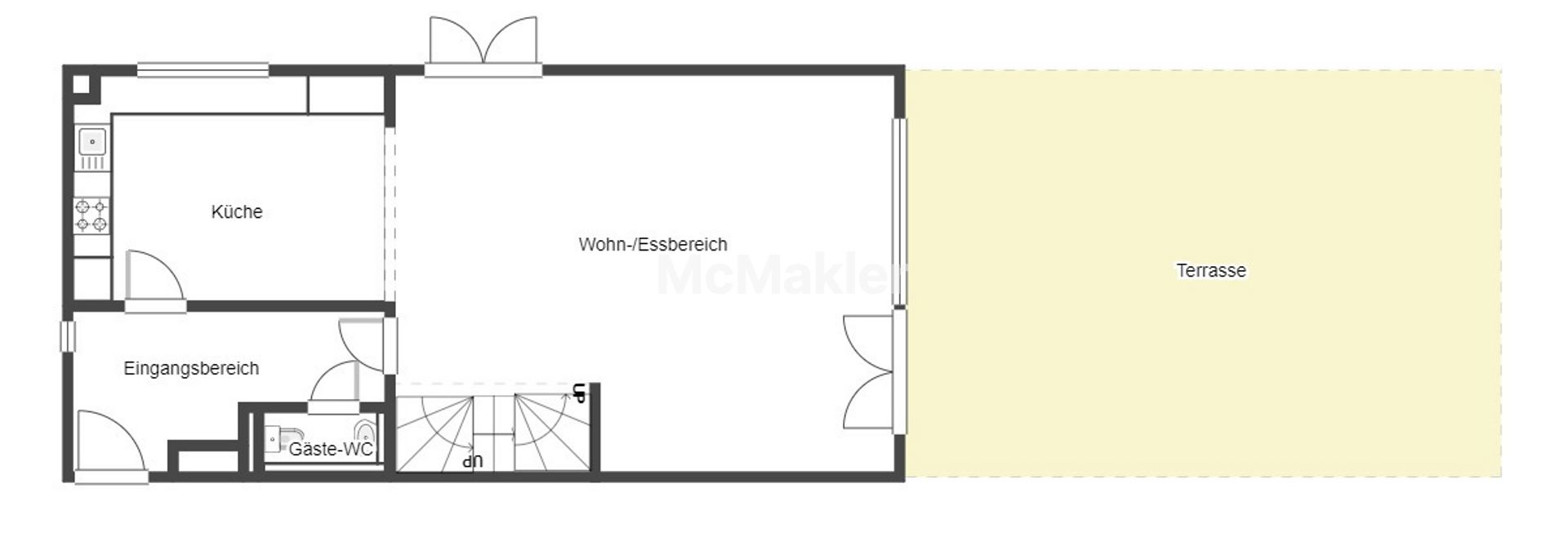 Maisonette im Haus-im-Haus-Stil: Großzügige 4,5-Zimmer mit eigenem Eingang in Stuttgart-Hausen – Grundriss 1