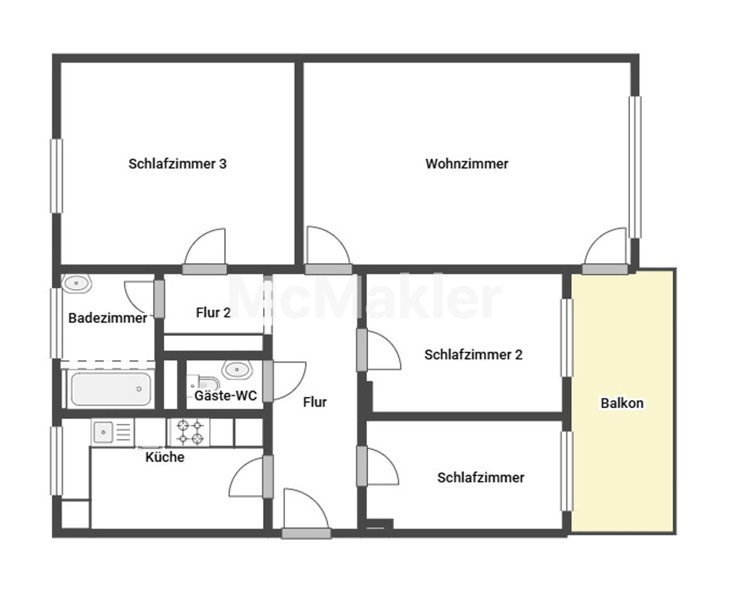 Ihr neues Zuhause in Stellingen -Eimsbüttel: großzügig, gepflegt und sofort zum Wohlfühlen – Grundriss 1