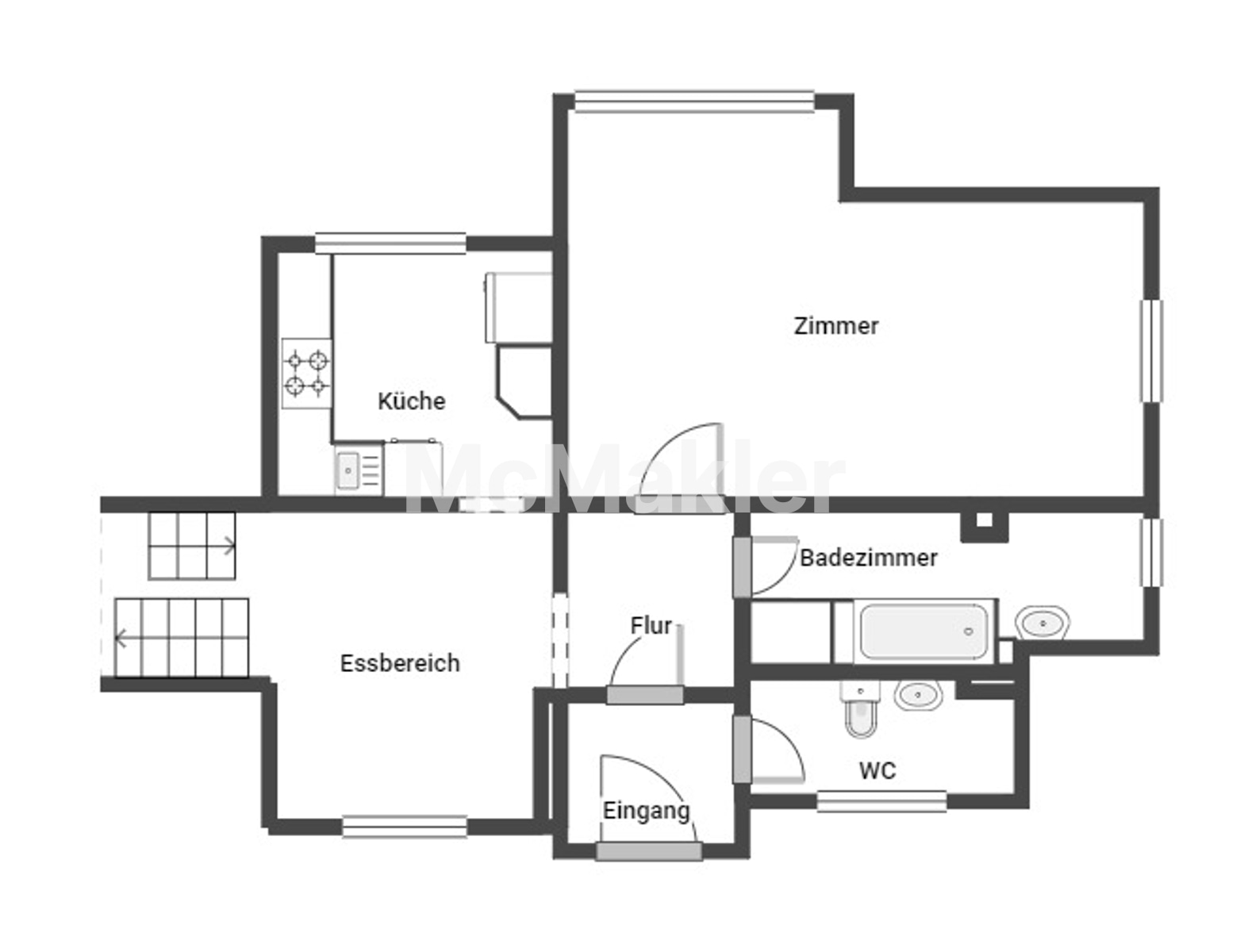 Ein Zuhause zum Verwirklichen: Charmantes Haus mit Keller für kreative Familien in ruhiger Lage – Grundriss 1