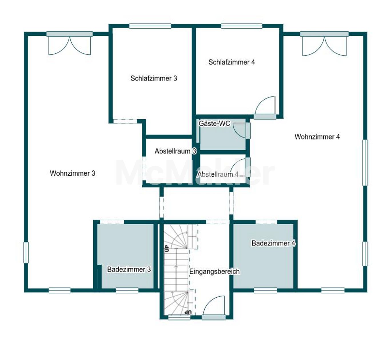 MFH mit 4 Einheiten und Top-Potenzial in Alleinlage zur flexiblen Nutzung – Grundriss 1