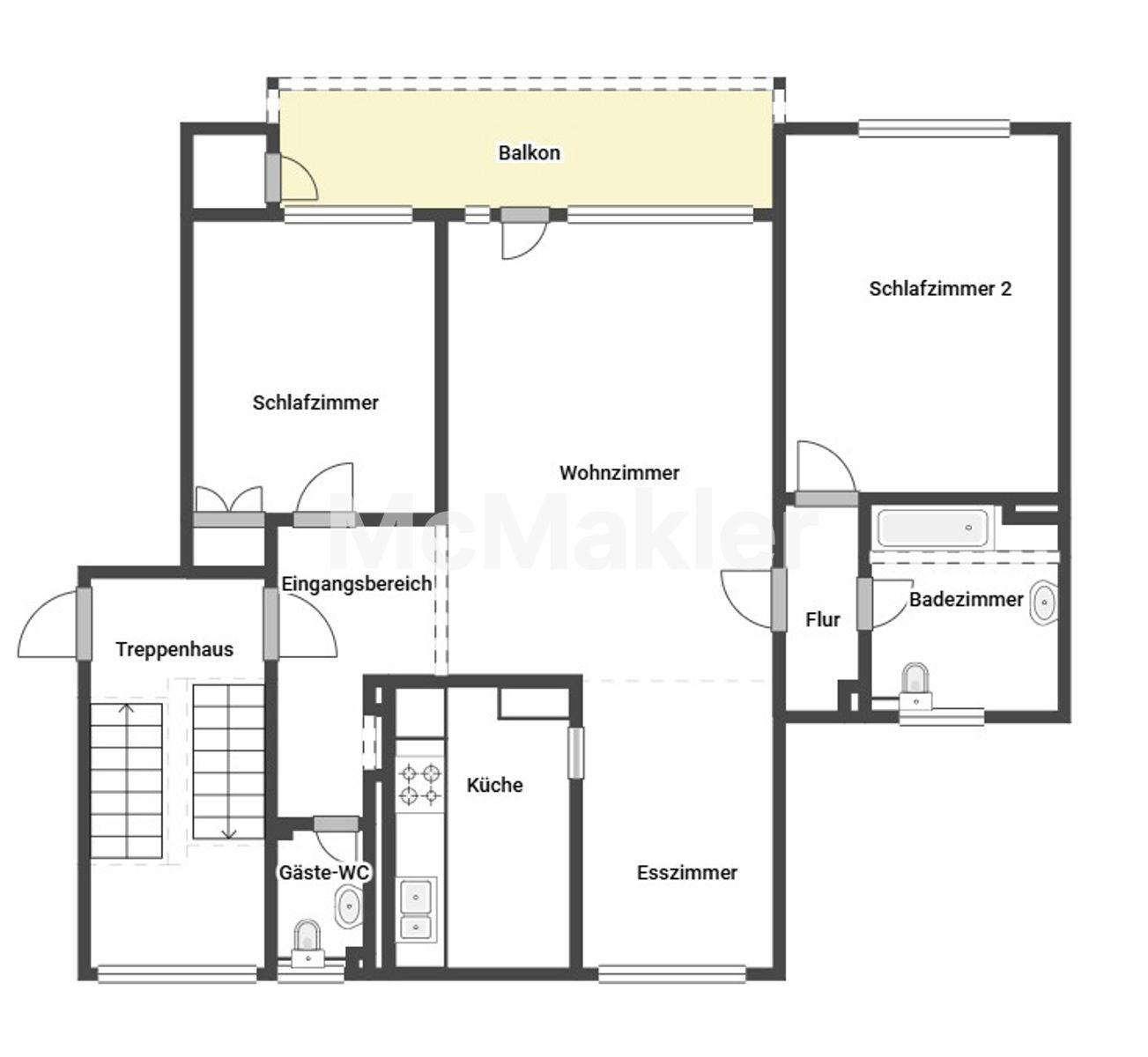 Wohnen in der Natur: Whg. mit Stellplatz – Grundriss 1