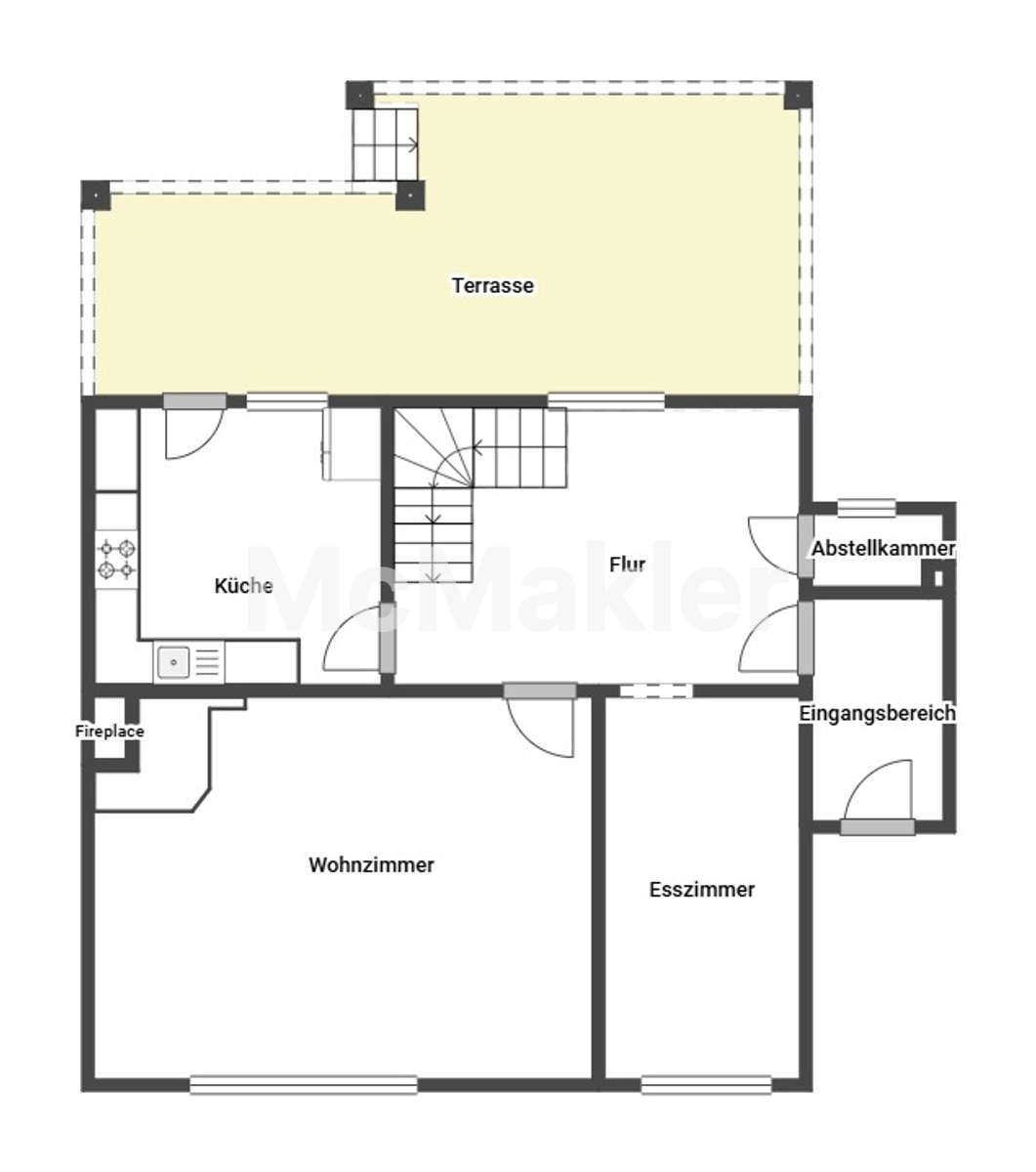 Einfamilienhaus 142m² + ZFH vermietet 87m² – Grundriss 1