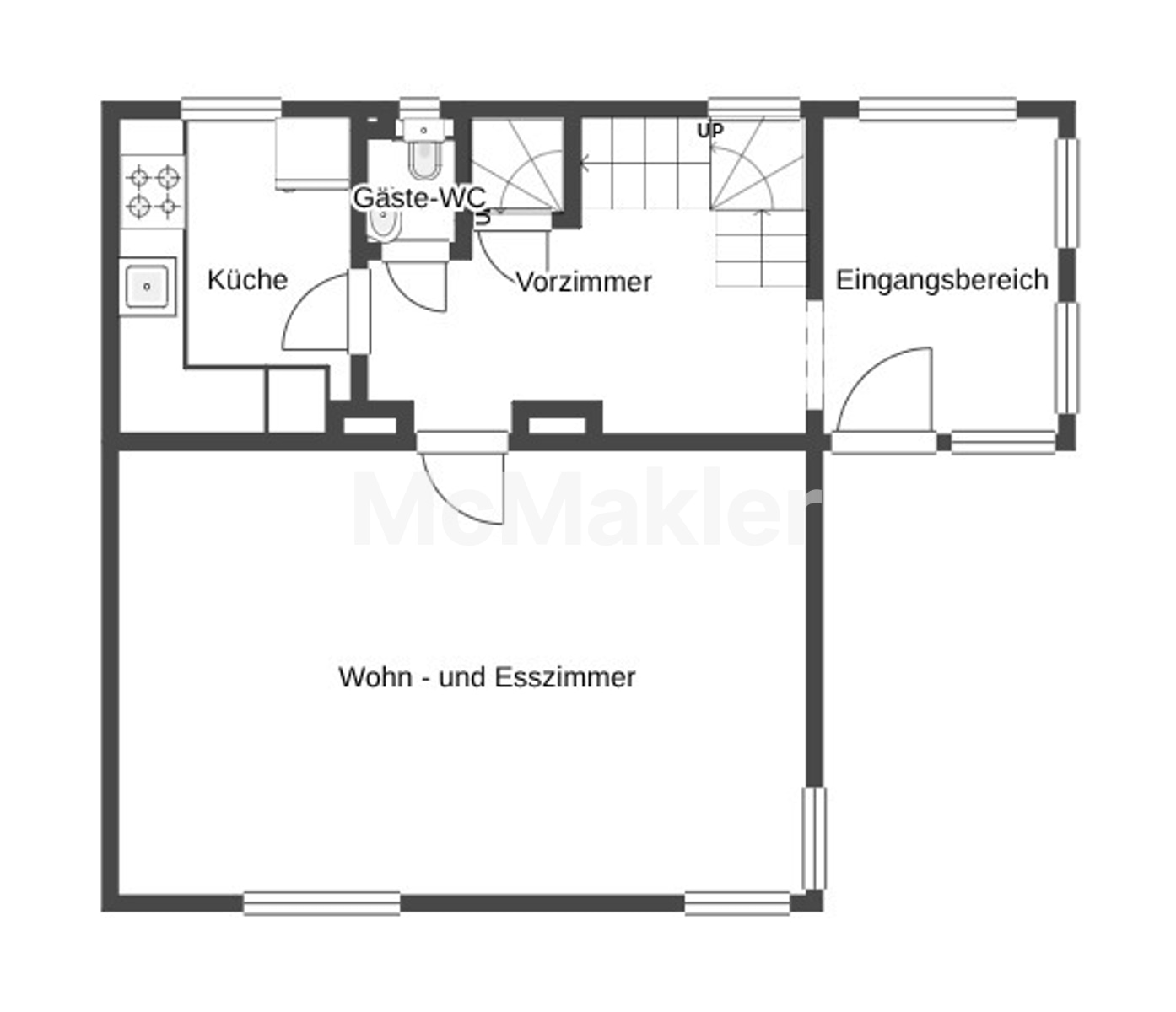 Altbau-Charme trifft Potenzial: Gemütliches Haus mit Fernblick-Terrasse & großem Garten in Hietzing – Grundriss 1