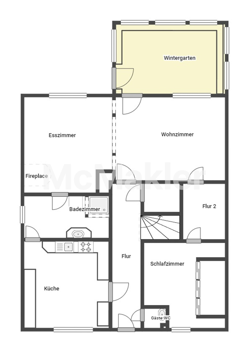 !!!Greifen Sie schnell zu!!! Gepflegtes Einfamilienhaus samt Garten in urbaner Lage – Grundriss 1