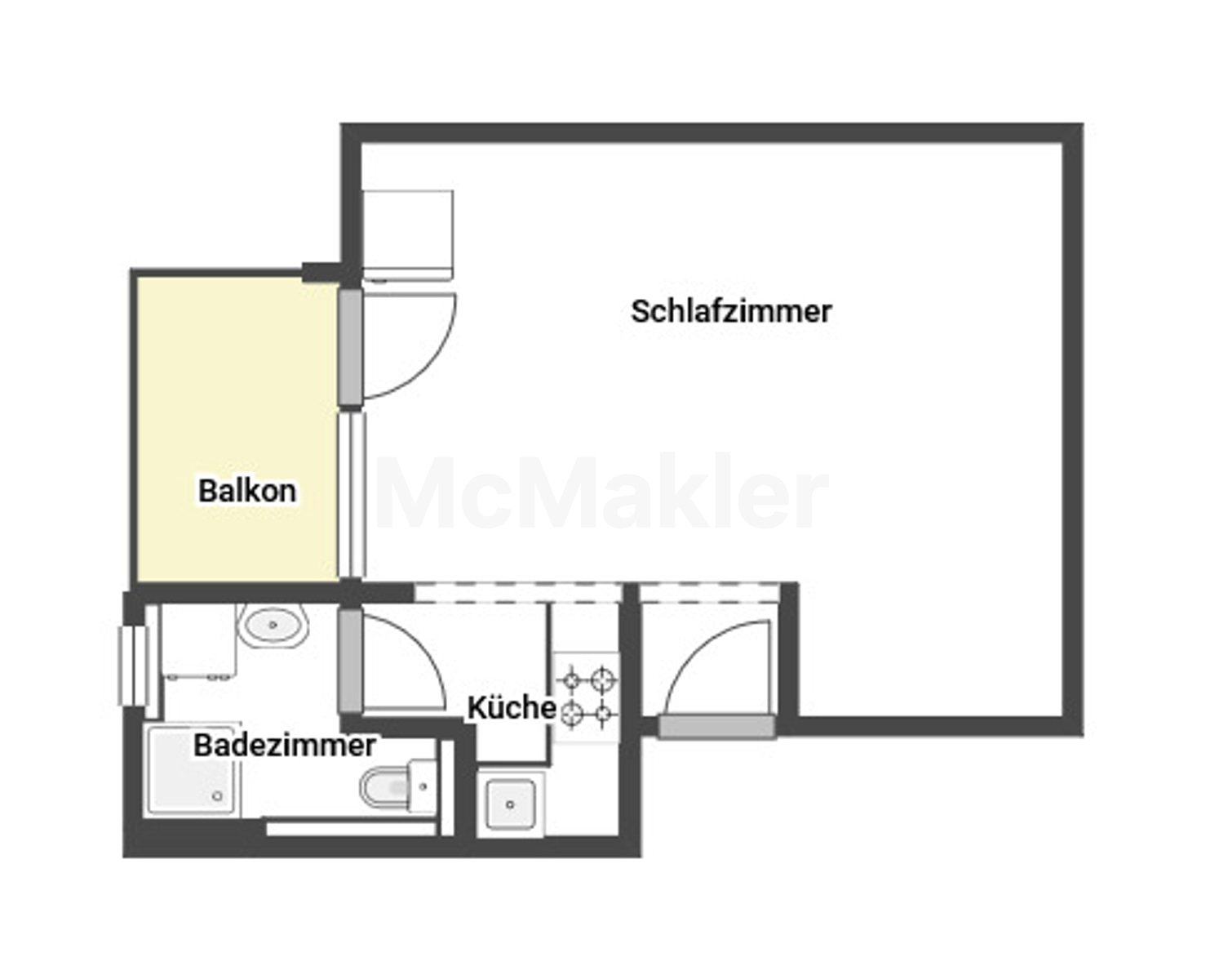 Greifen Sie zu! Gepflegte Dachgeschosswohnung – Grundriss 1