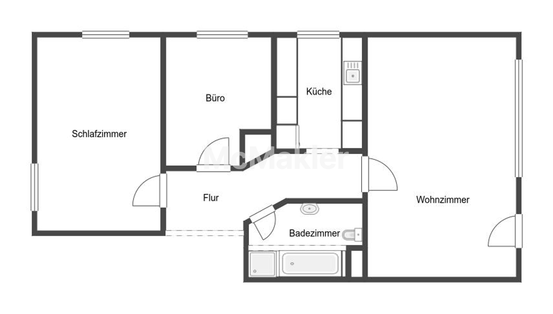 Helle Eigentumswohnung in Gießen-Wieseck – Eine sichere Investition oder Ihr neues Zuhause – Grundriss 1