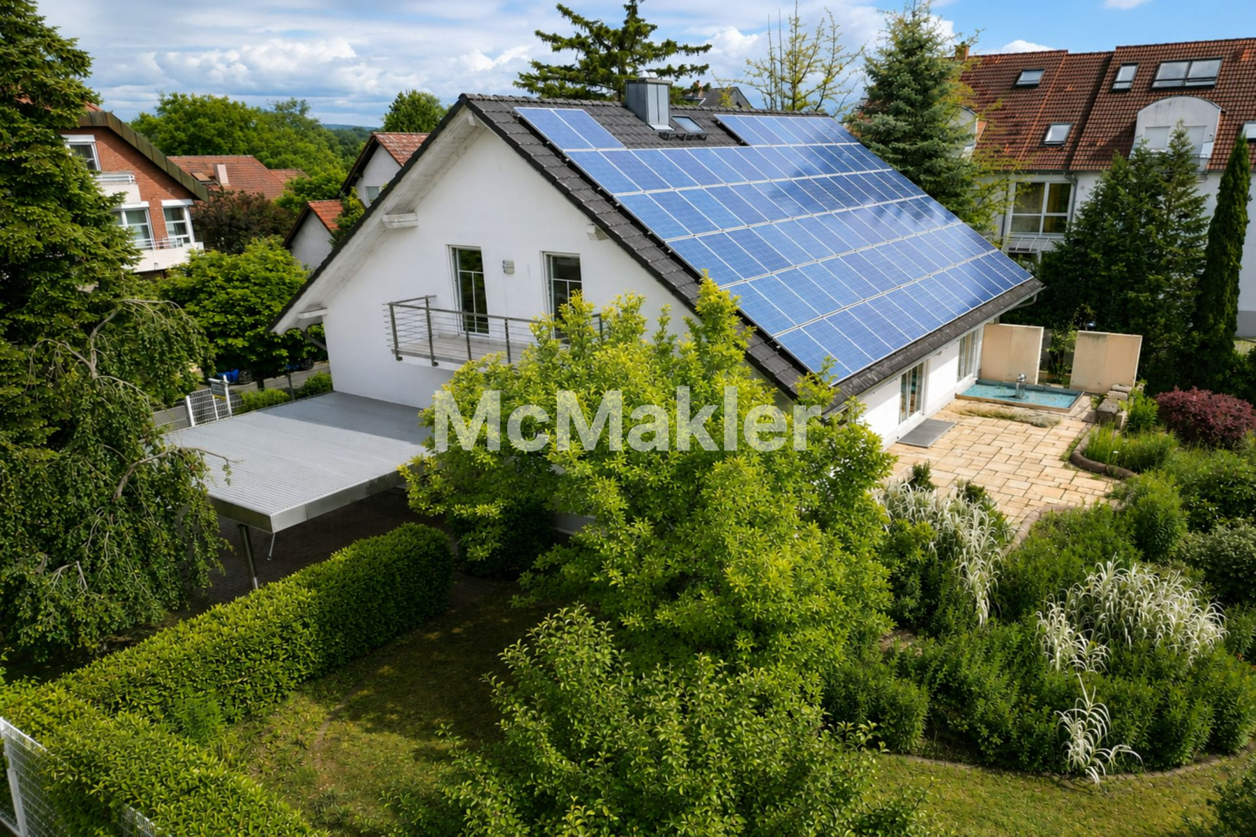 Exklusives Hebel-Haus in Nauheim: ca. 355 m² Wohn-/Nutzfläche mit PV und großem Grundstück