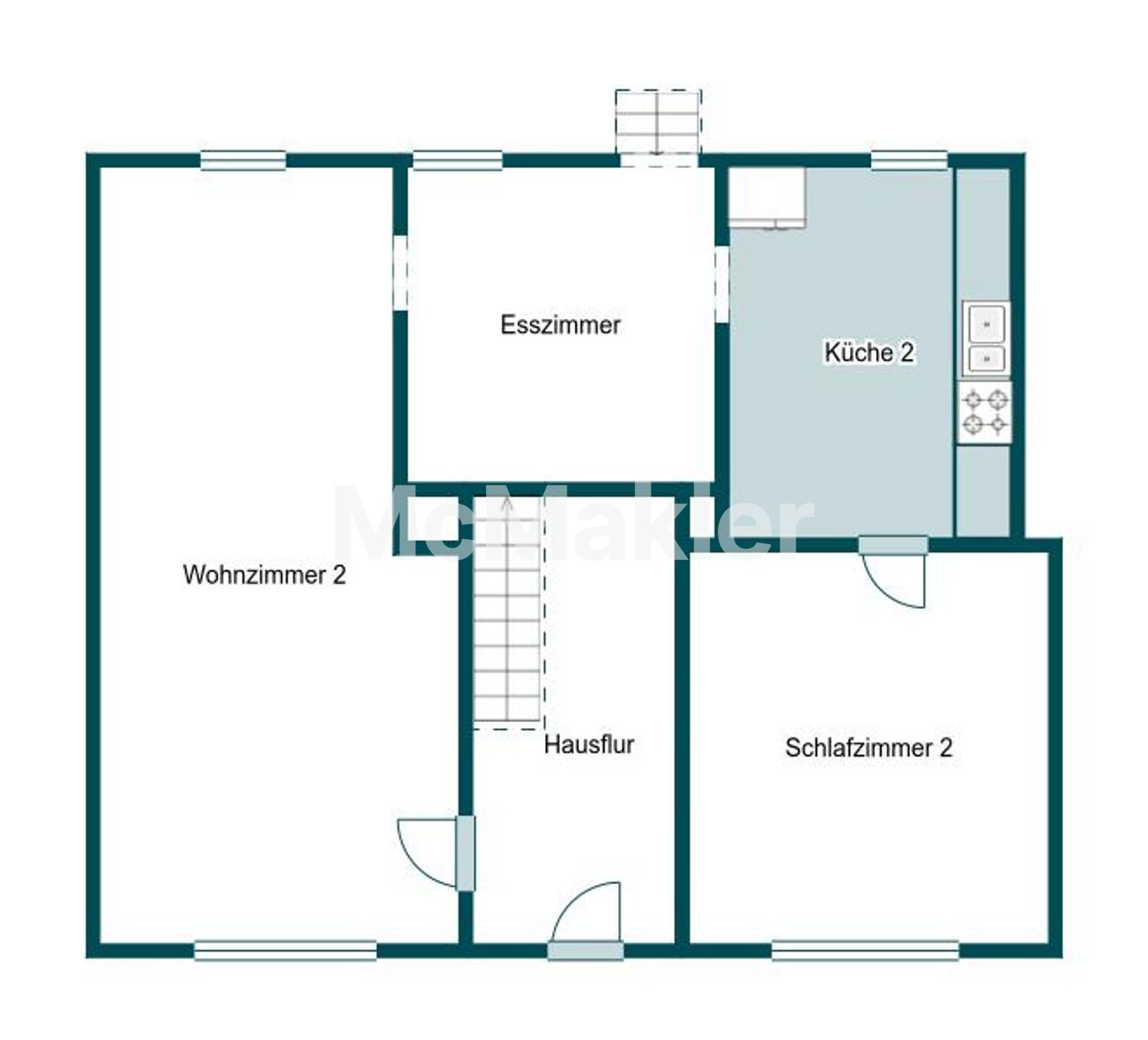 Sofort starten: Leerstehendes Zweifamilienhaus mit Garten und viel Potenzial in Bochum Laer – Grundriss 1