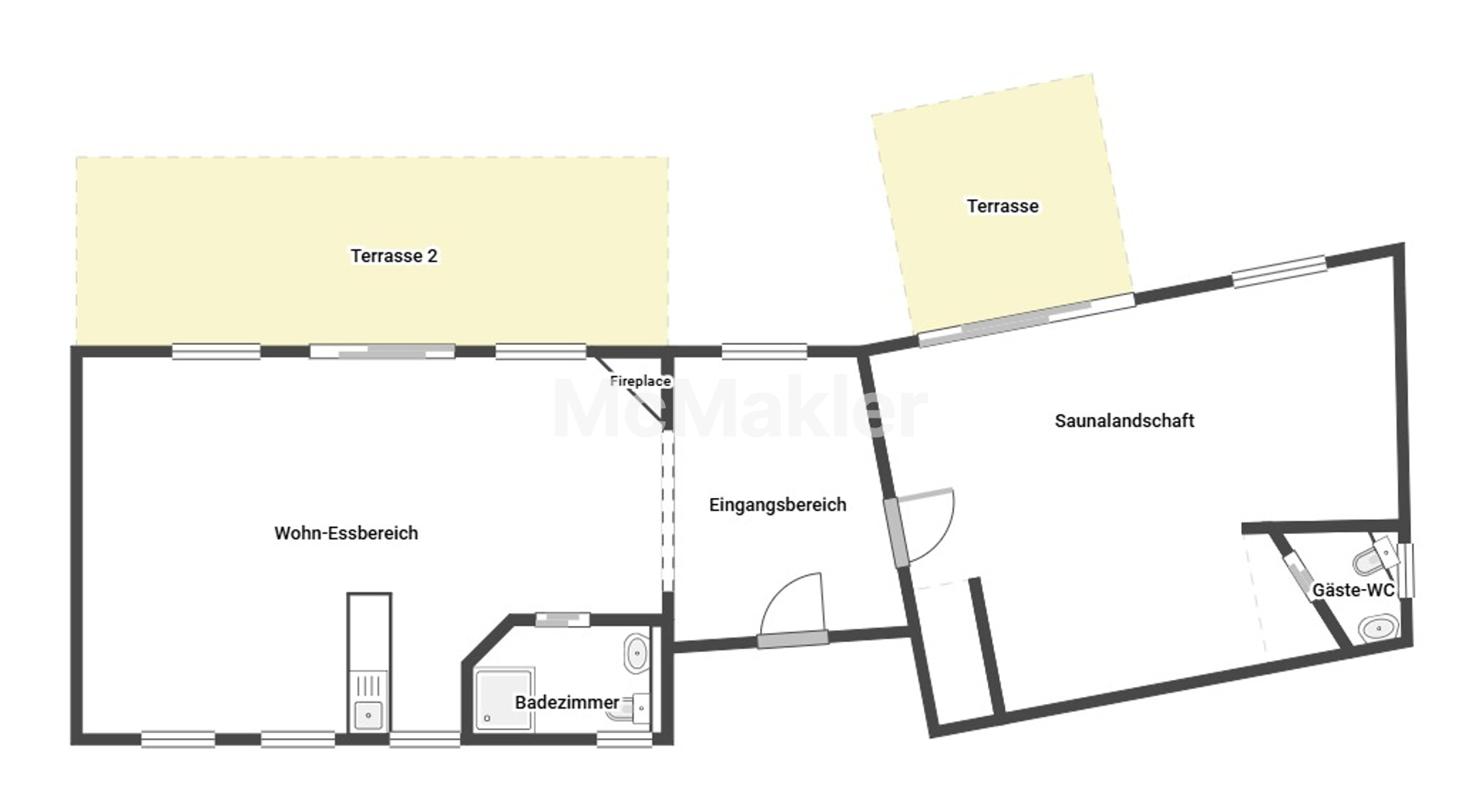 Erholung beginnt hier – gepflegtes Wochenendhaus mit Sauna auf großem Grundstück – Grundriss 1