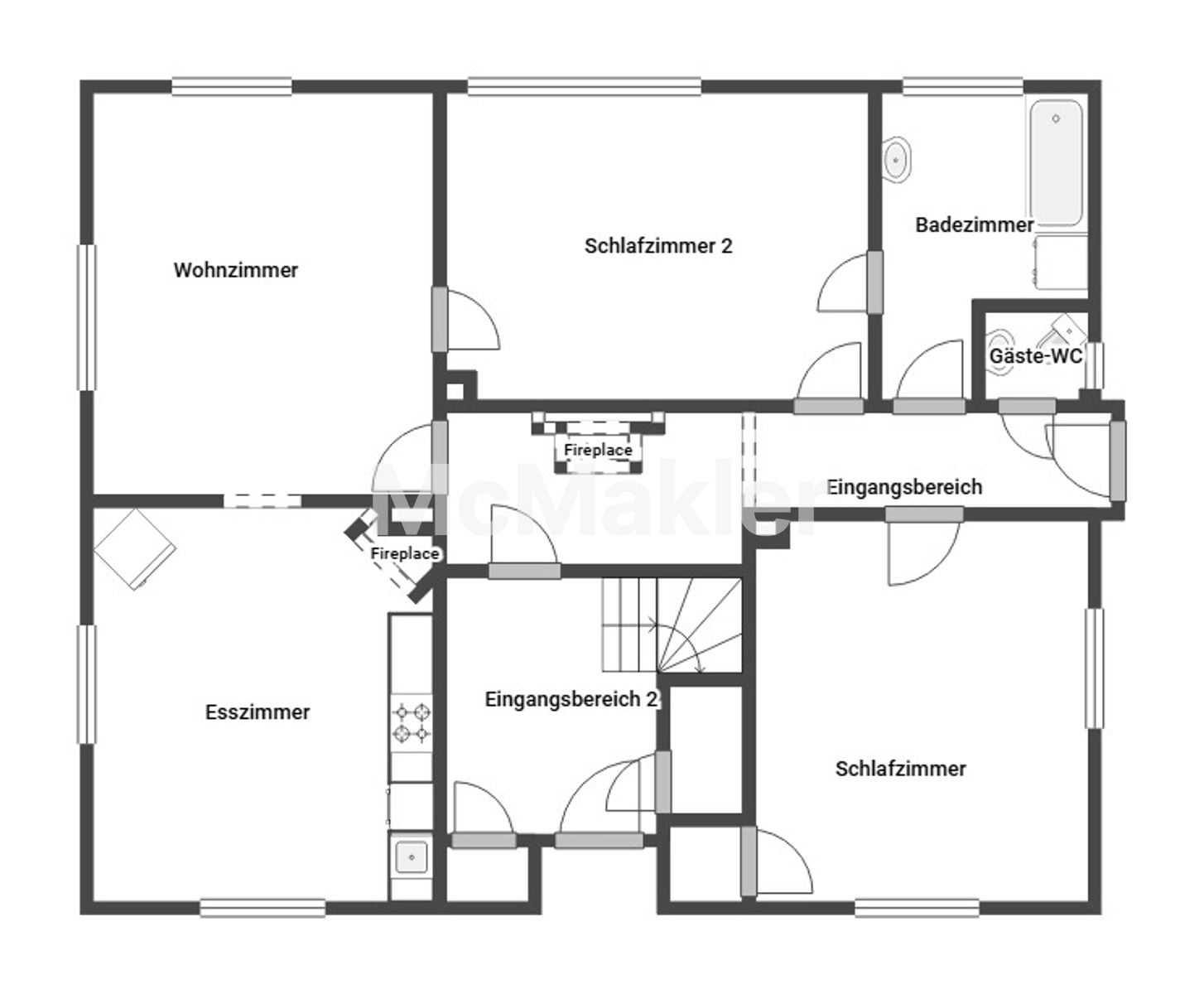 Ein- oder Zweifamilienhaus mit herrschaftlichem Charme – ein Juwel in Rüthen-Kallenhardt – Grundriss 1