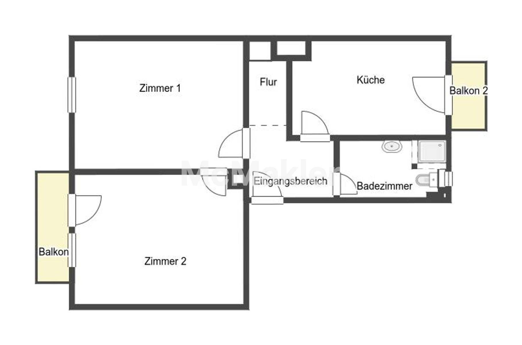 Ihr Investment: Mehrfamilienhaus mit 8 Einheiten in Mannheim-Waldhof – ideale Kapitalanlage – Grundriss 1
