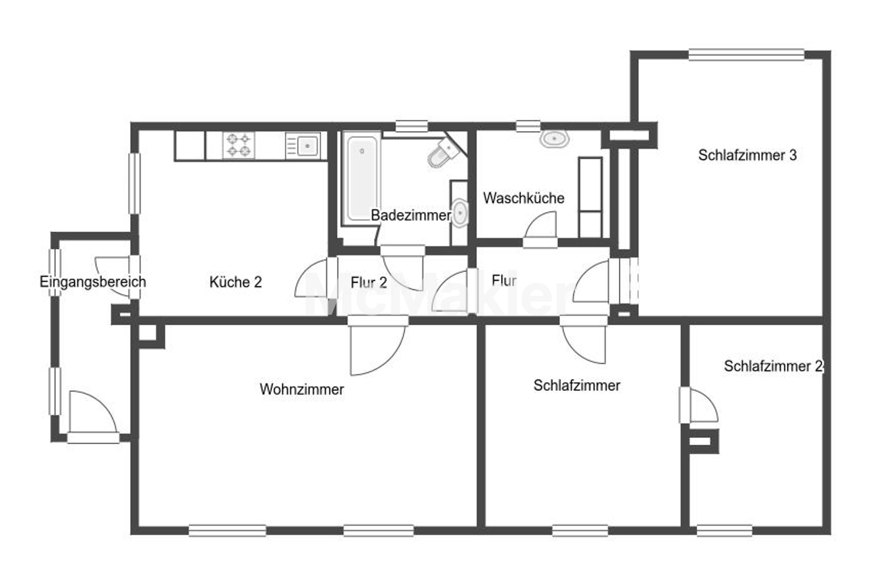 Einfamilienhaus mit großem Entwicklungspotenzial und Nebengebäuden in Groß Ammensleben – Grundriss 1