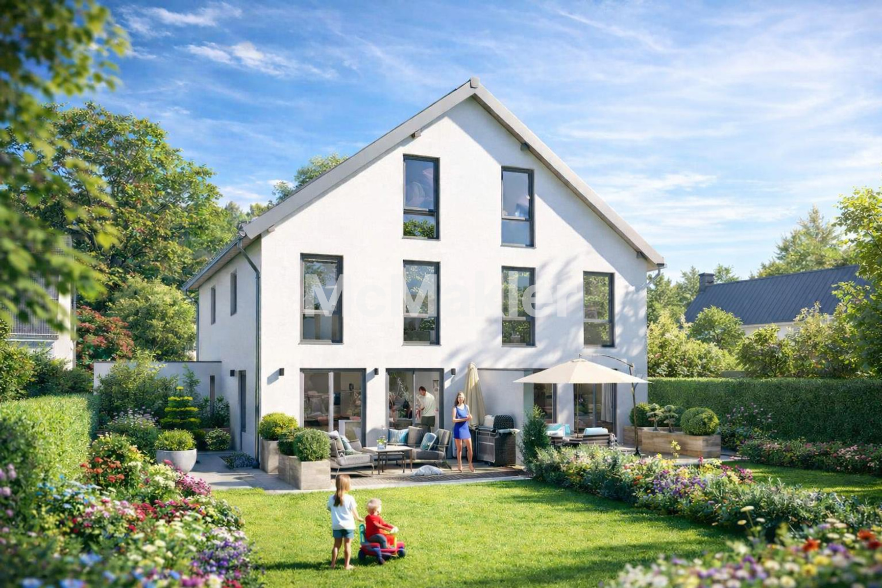 Wohnen in Aubing-München. Qualitativ hochwertige DHH - Zentrumsnah.