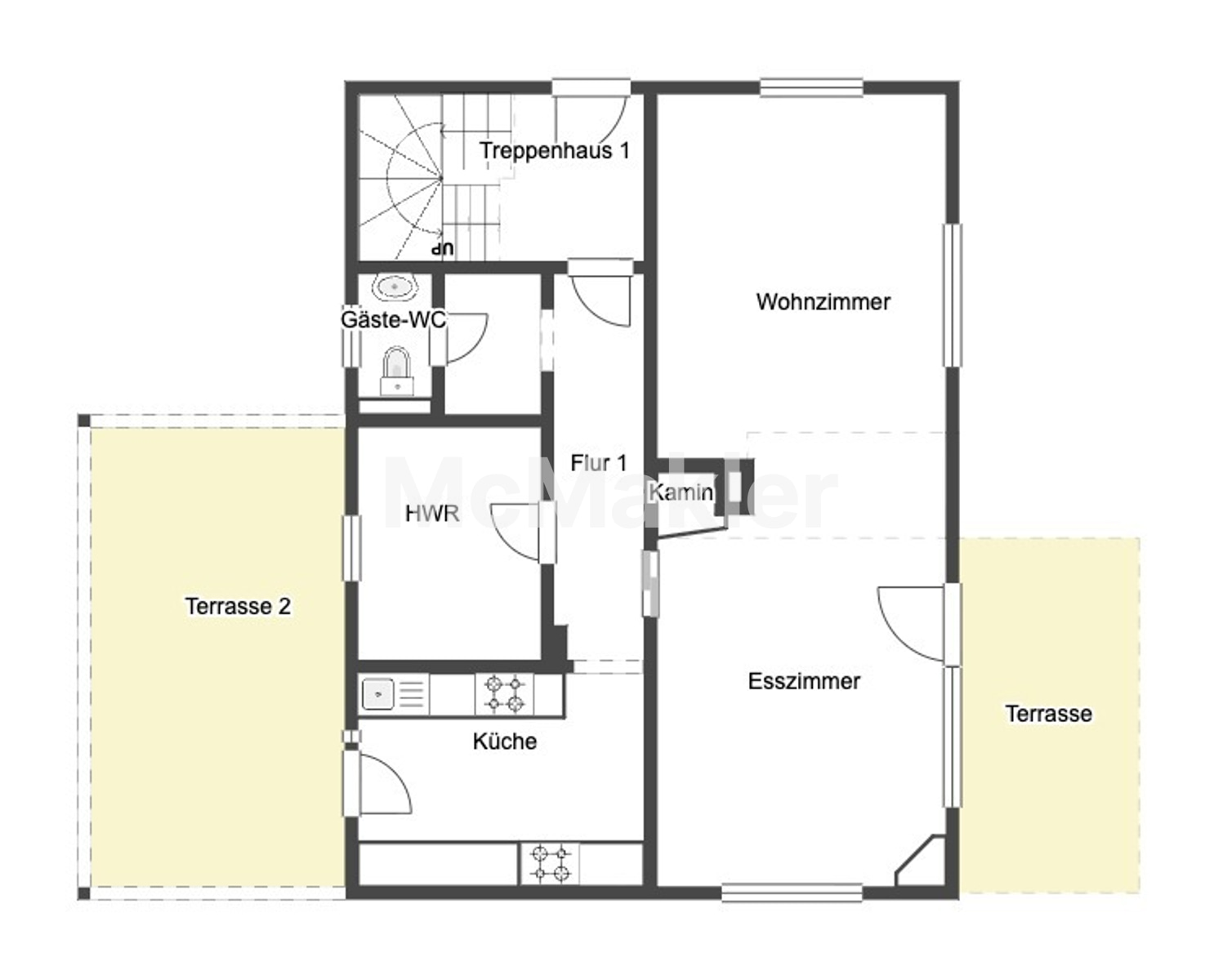 Ein- oder Zweifamilienhaus mit großem Garten, Garage & viel Potenzial in ruhiger Lage von Lindental – Grundriss 1