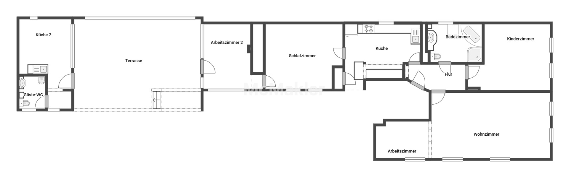 Ein Haus + 2 Wohnungen + 1 Gästewohnung im DG + Werkstatt + Lager + viel Platz + tolles Grundstück – Grundriss 1