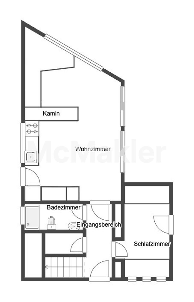 Modernes 5-Zimmer Design-Holzhaus  - Kapitalanlage am Flesensee – Grundriss 1