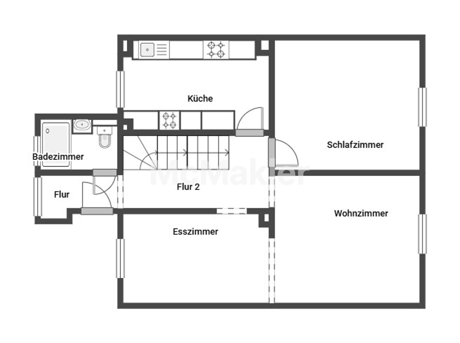 Familienidylle in Bestlage von Dreieich mit Traumgarten & ausgebautem Dachgeschoss – Grundriss 1