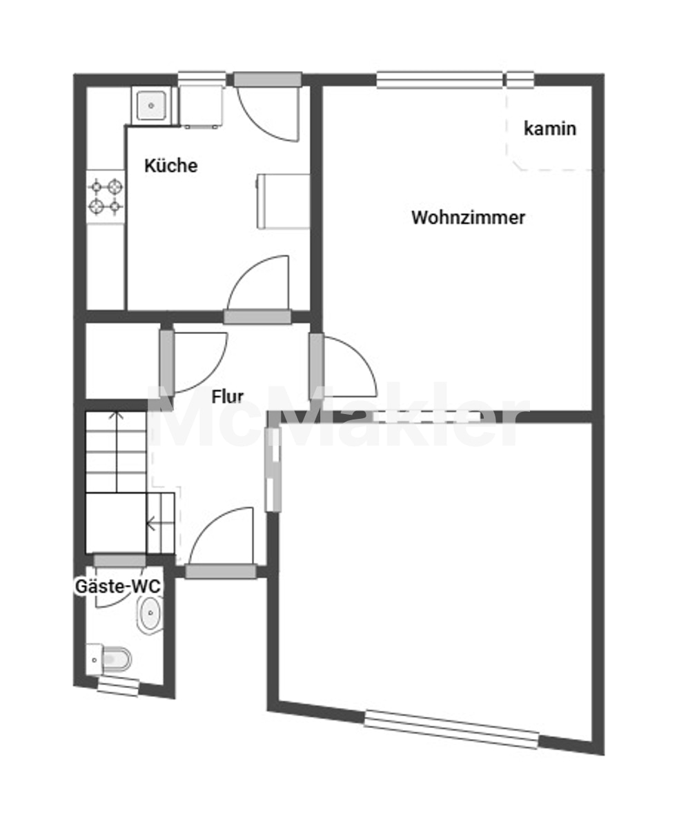Ihr neues Zuhause: Gepflegtes Reihenmittelhaus in Mönchengladbach-Schriefers – Grundriss 1