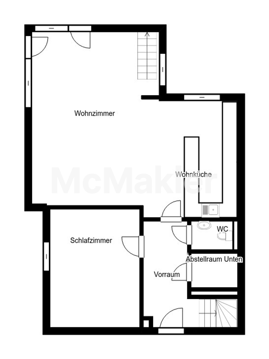 Ihre Ruheoase mitten in der Stadt: Top ausgestattete Maisonette mit Garten und bester Anbindung – Grundriss 1