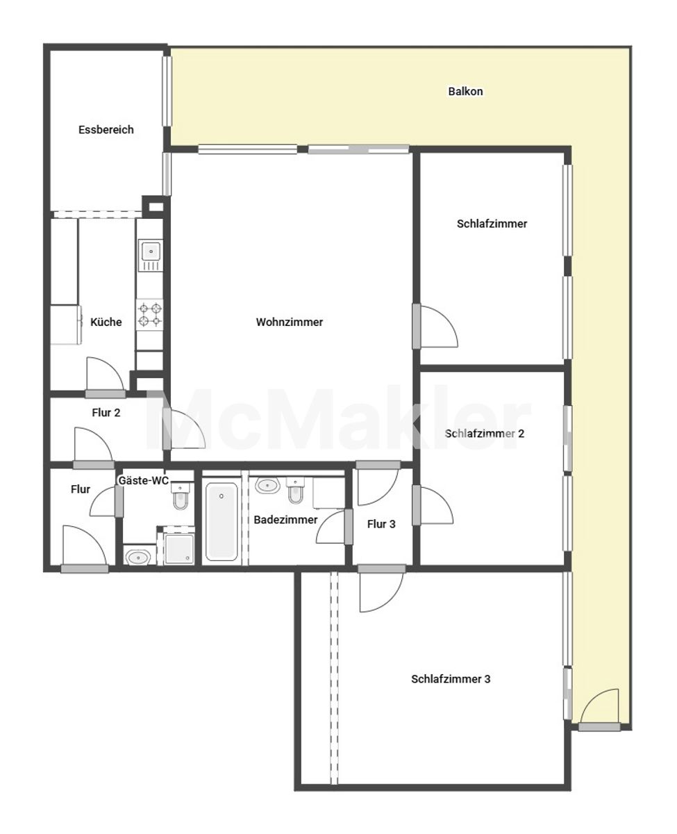 Attraktive Immobilie für Kapitalanleger – Grundriss 1
