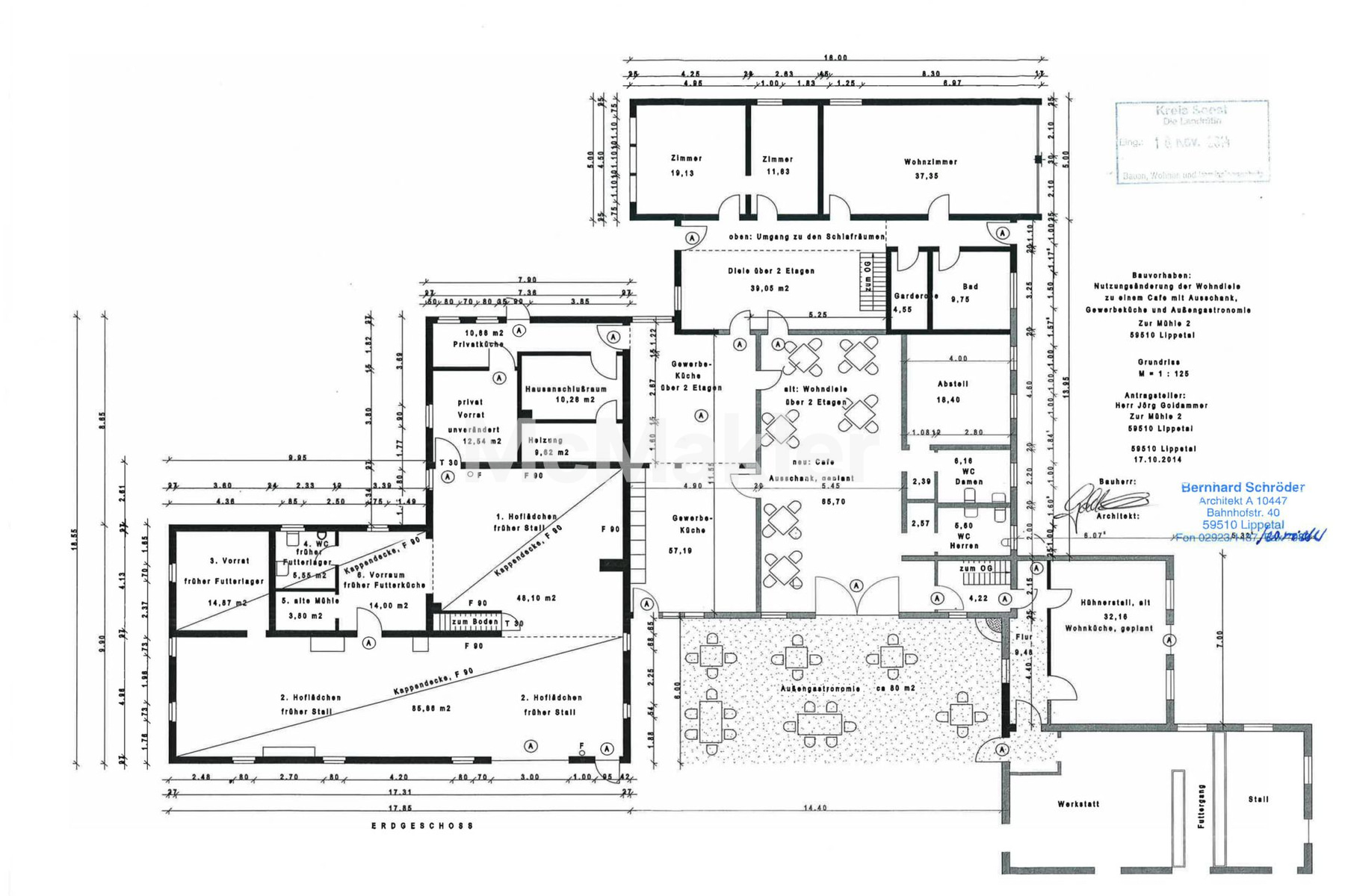 Idyllisches Landgut mit Gastronomiebetrieb: Hofanlage mit Western-Saloon und 20.000 m² Grundstück – Grundriss 1