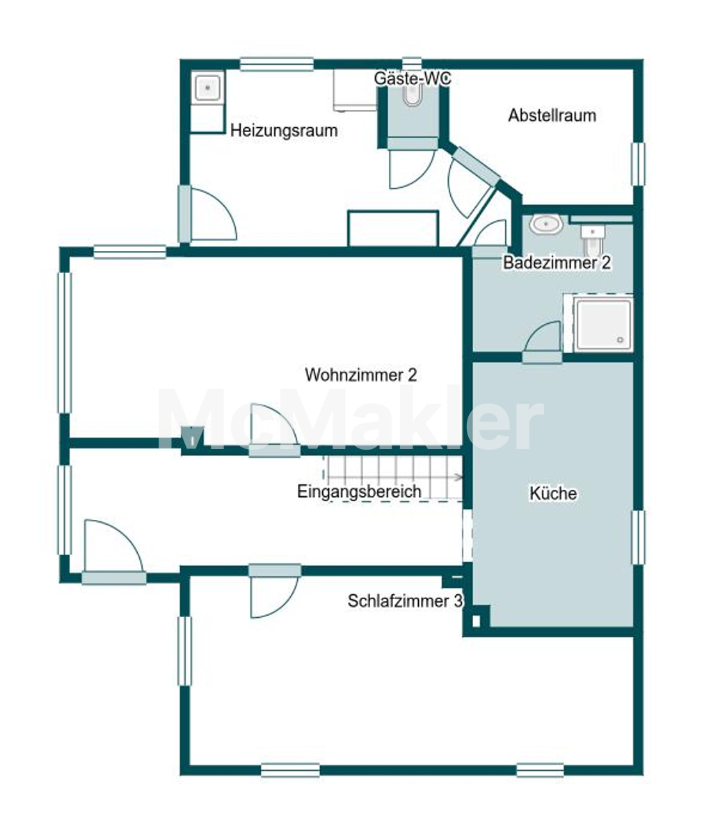 Feldrandidylle bei Baddeckenstedt: Einfamilienhaus mit großem Garten und viel Potenzial – Grundriss 1